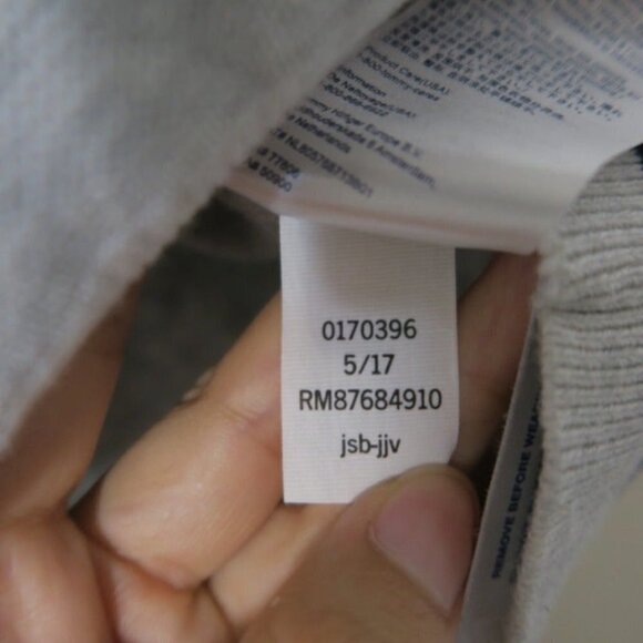 Tommy Hilfiger Gray Embroidered Script Sweater Crewneck Lounge Pullover Sm - Picture 8 of 12